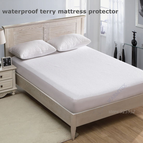 Queen Size Terry Cloth Waterproof Mattress Protector