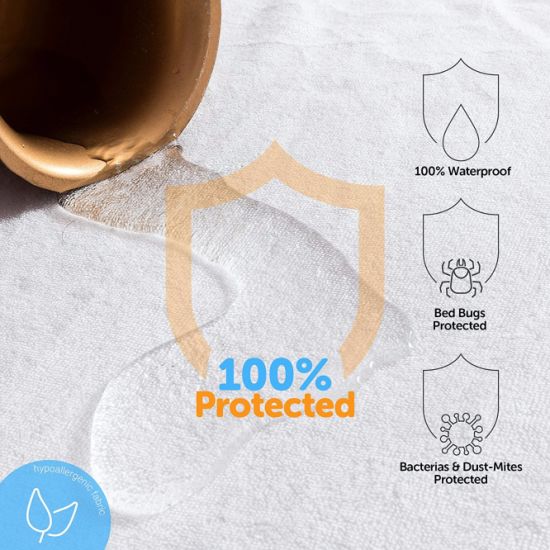 100% Bed Bug Proof / Waterproof Cotton Terry Mattress Encasement