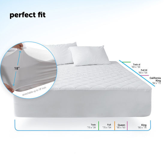 Luxury Quilted Waterproof Anti-Dust Mite Mattress Protector